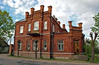 Neo-Gothic style building in Latgales Street 147, Ludza